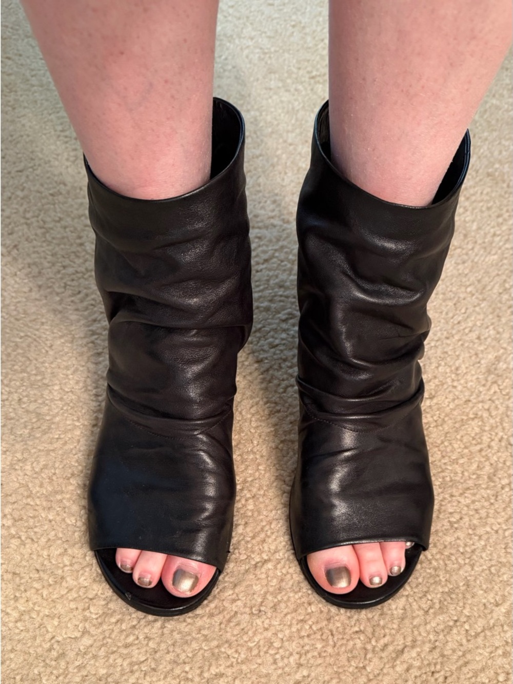 Marsel Open-Toe Booties